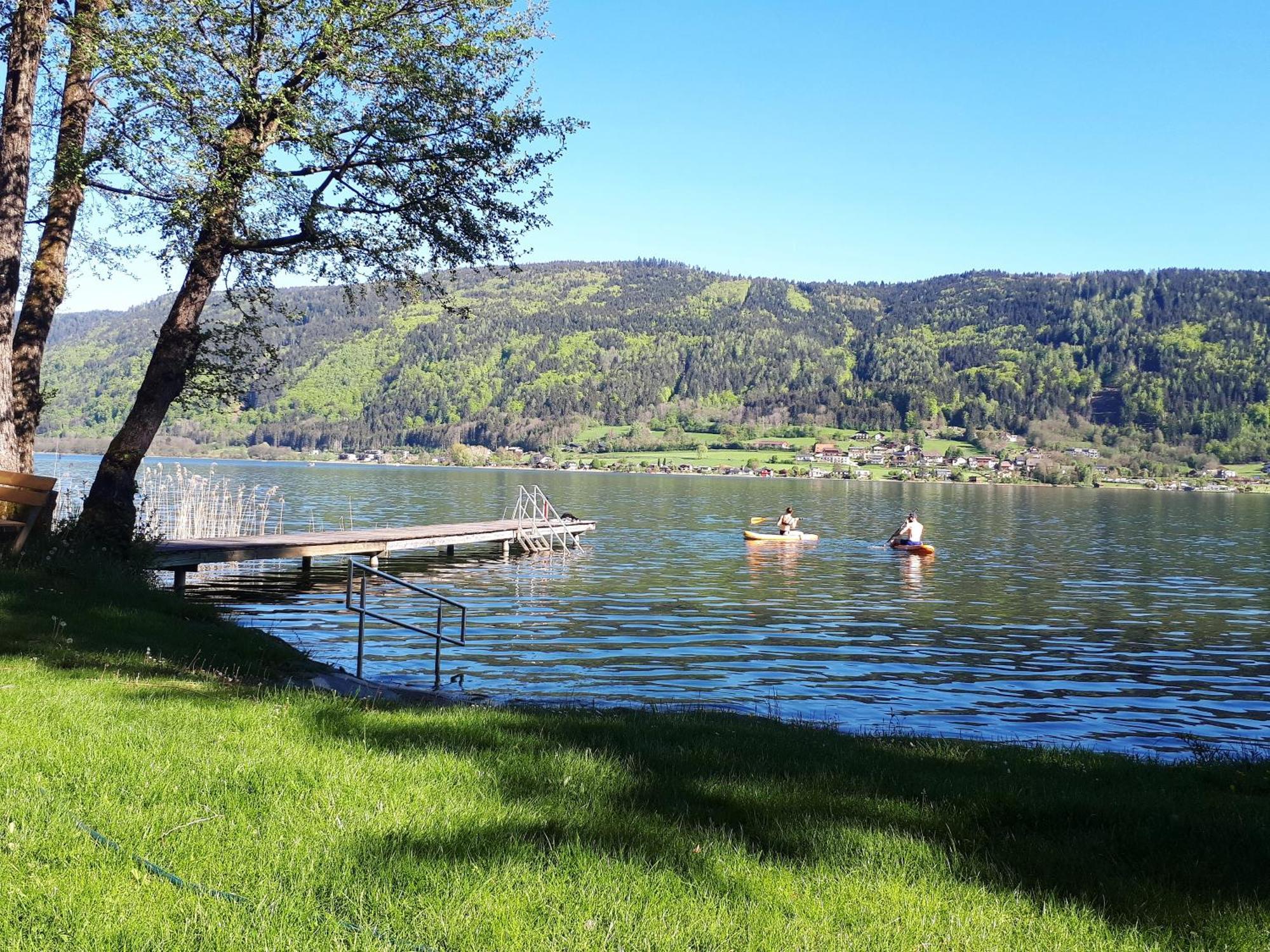 Maren Seeblick Appartement Haus Haensel&Gretel Direkt Am Ossiacher See Mit Hallenbad Stiegl Экстерьер фото